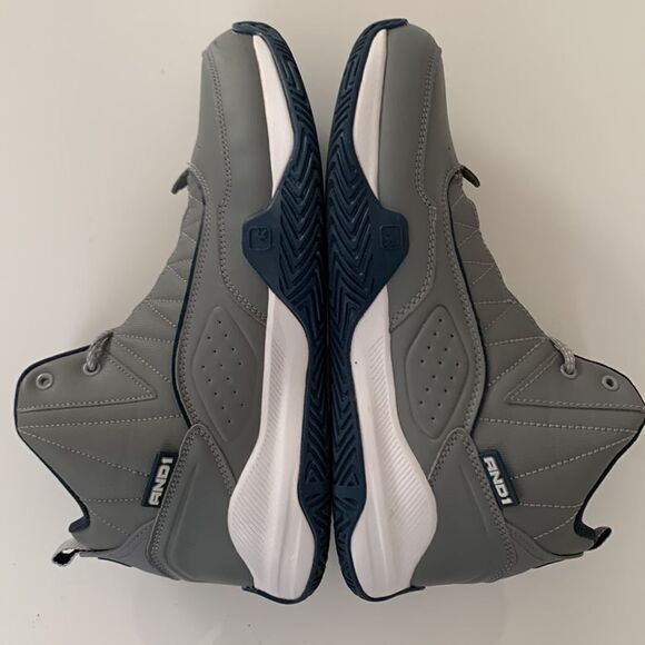 AND1 Men’s Basketball Gray Sneakers Size 12 - Picture 8 of 11